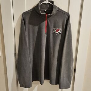 NWOT Destroyer SPHL Huntsville Havoc Fleece 1/4 Pullover - SGA Grey - Size XXL